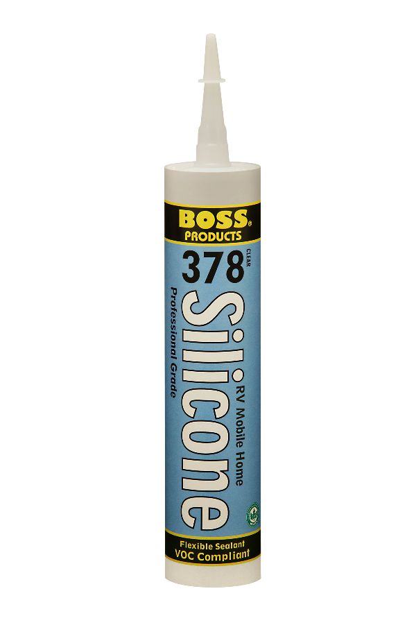 BOSS 378 SILICONE CAULK - CLEAR