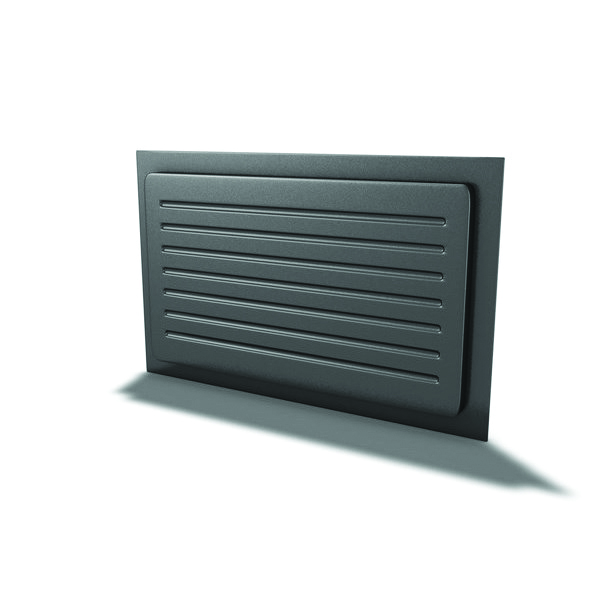 SMALL OUTWARD MOUNT VENT COVER - BLACK
