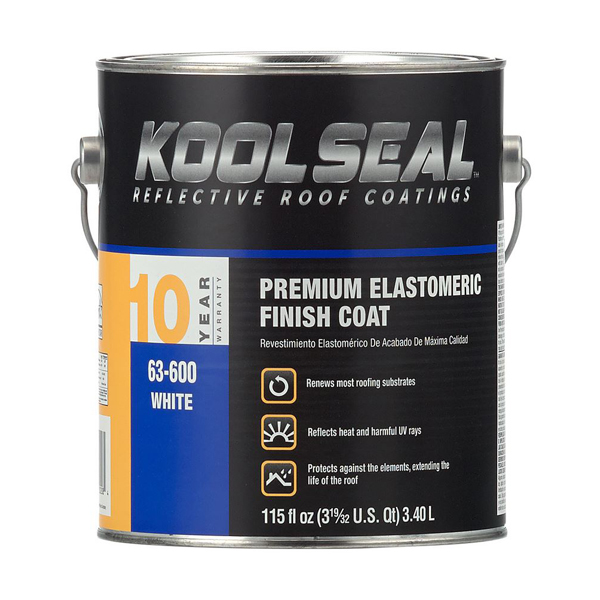 KOOL SEAL PREMIUM ELASTO - WHITE, .9 GALLON