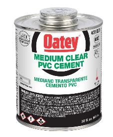 MEDIUM PVC CEMENT - CLEAR, 32OZ