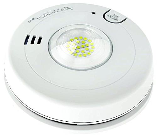 SMOKE DETECTOR WITH STROBE WIRED WITH BATTERY ADAPTER