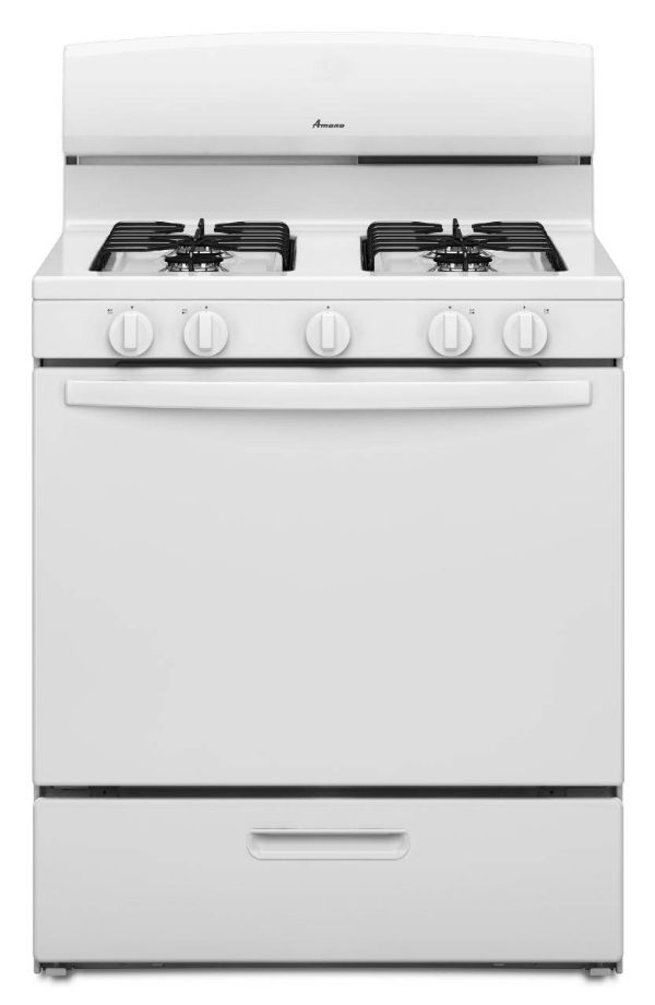 5.1 CU FT WHIRLPOOL AMANA GAS RANGE - WHITE