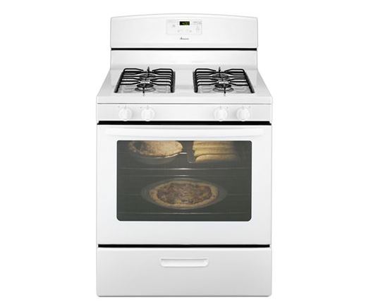 5.1 CU FT WHIRLPOOL AMANA GAS RANGE WITH ELECTRONIC CONTROLS - WHITE