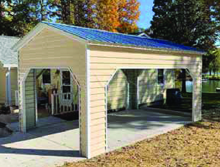 PREMIUM COVER CARPORT, FULLY ENCLOSED  *PHOTO REPRESENTATION IS AN EXAMPLE ONLY / ACTUAL PRODUCT MAY VARY