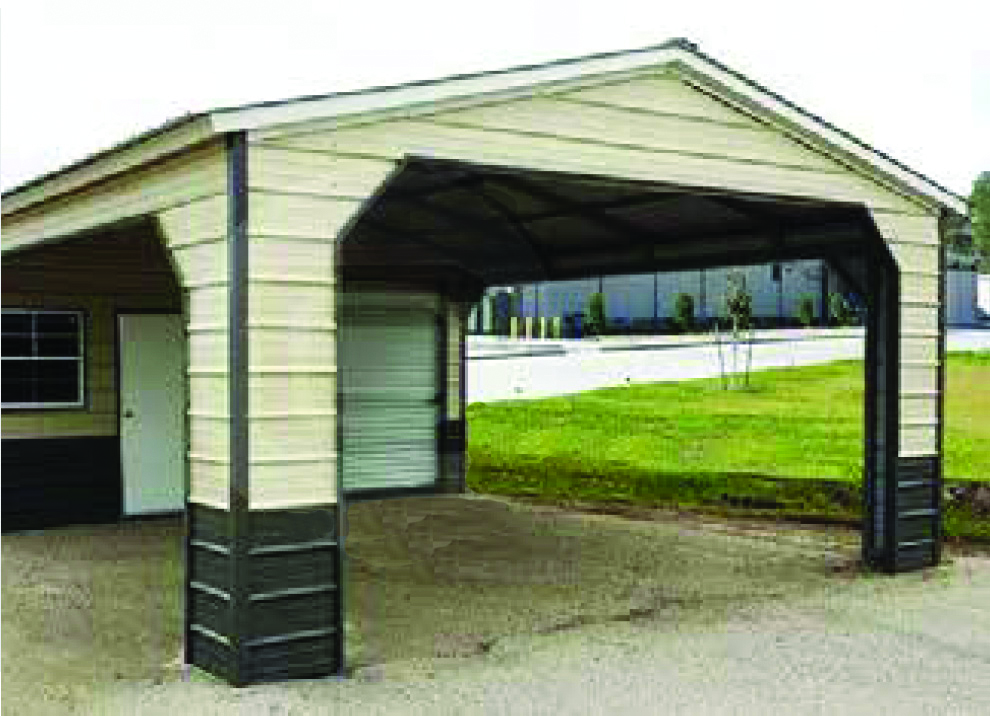 PREMIUM UTILITY CARPORT, VERTICAL ROOF  *PHOTO REPRESENTATION IS AN EXAMPLE ONLY / ACTUAL PRODUCT MAY VARY