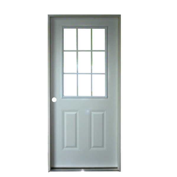 36X80 RH 9-LITE WINDOW WHITE/WHITE CORE