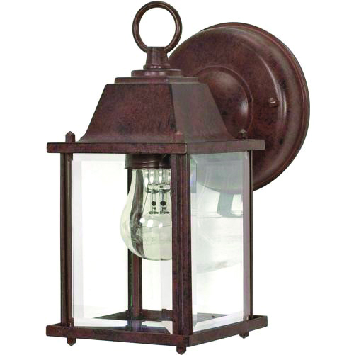 EXTERIOR LANTERN STYLE FIXTURE - RUSTIC PATINA