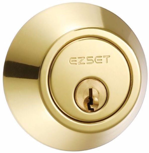 EZ-SET DOUBLE DEADBOLT - BRASS