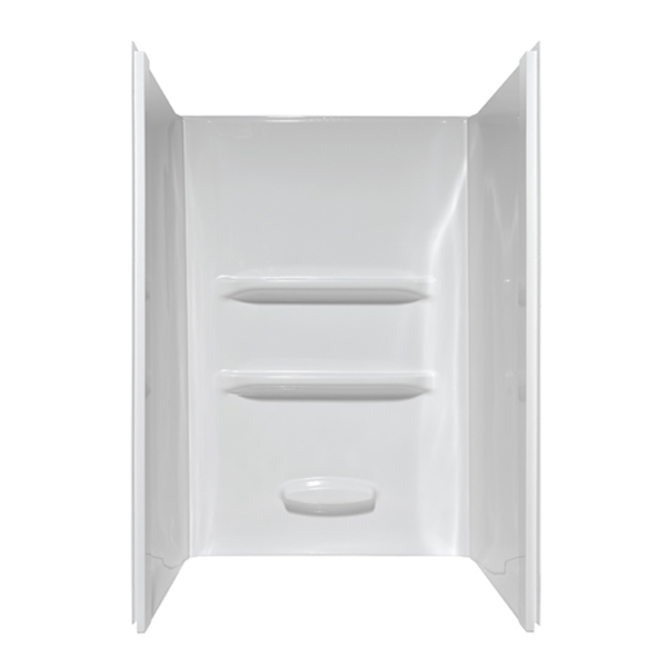 48x34x69 ACRYLIC WALL SURROUND - WHITE