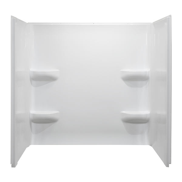 54x30x59 ACRYLIC WALL SURROUND - WHITE