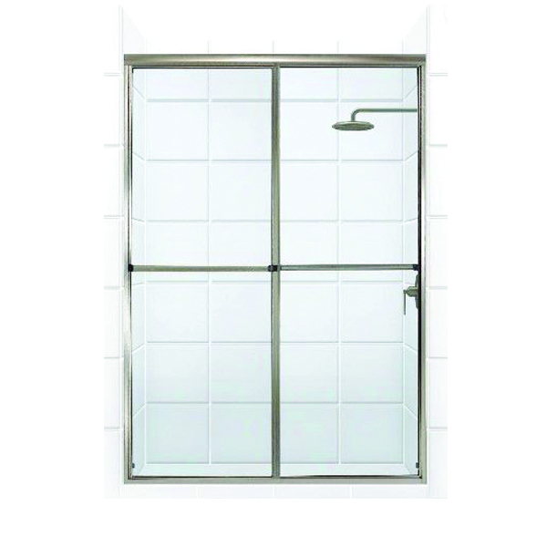 52WX70H SLIDING SHWR DOOR CLEAR NICKEL