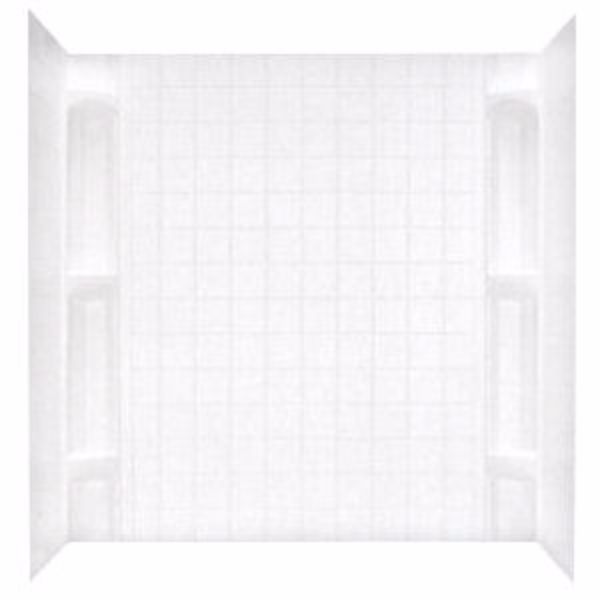 27x54 MULTI-PIECE PLASTIC SURROUND - WHITE *CORNER CADDIES SHOWN SOLD SEPARATELY