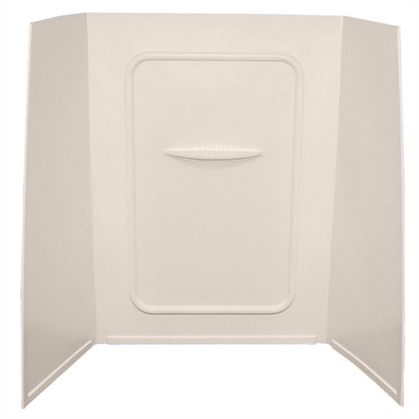 27x54 1-PIECE PLASTIC SMOOTH TUB SURROUND - ALMOND