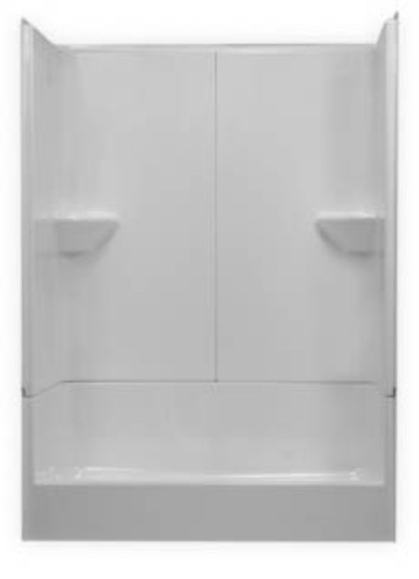 54x28 3-PIECE SHOWER STALL - WHITE