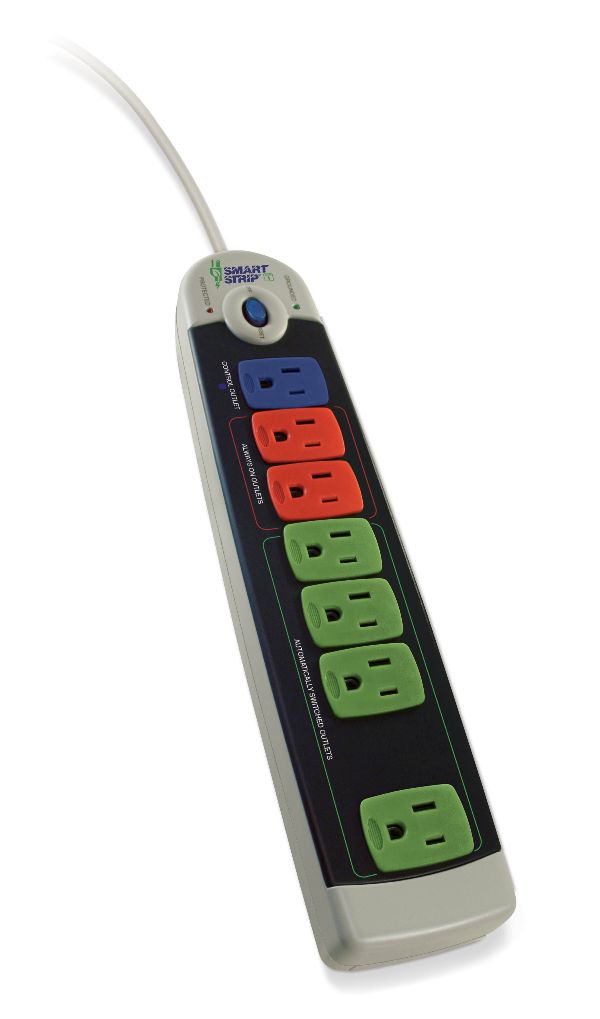 SMALL ENERGY SAVING SMART STRIP, 7 PLUGS