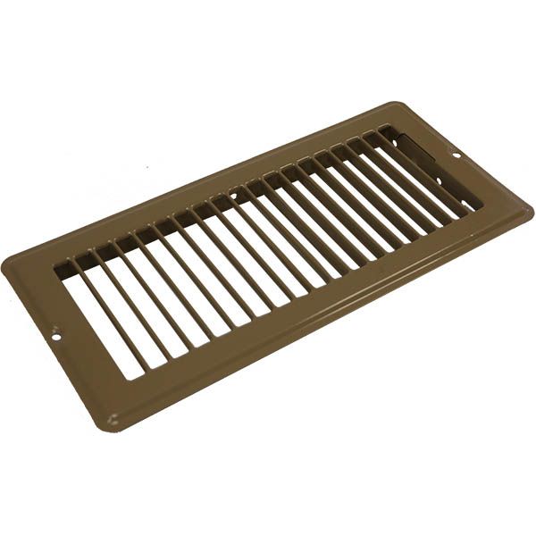 4IN X 10IN REINFORCED FACE PLATE BROWN