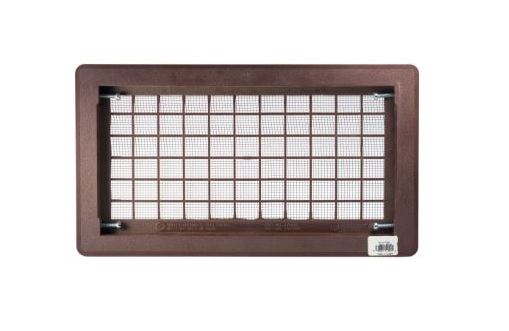 OPEN AIR GRILL WITH 4 SCREWS - BLACK *SHOWN IN BROWN